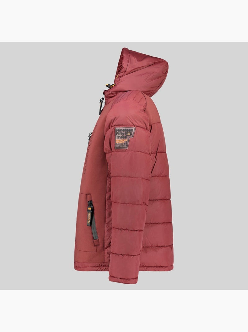 Doudoune à capuche beachwood – geographical norway Rouge - Kiabi