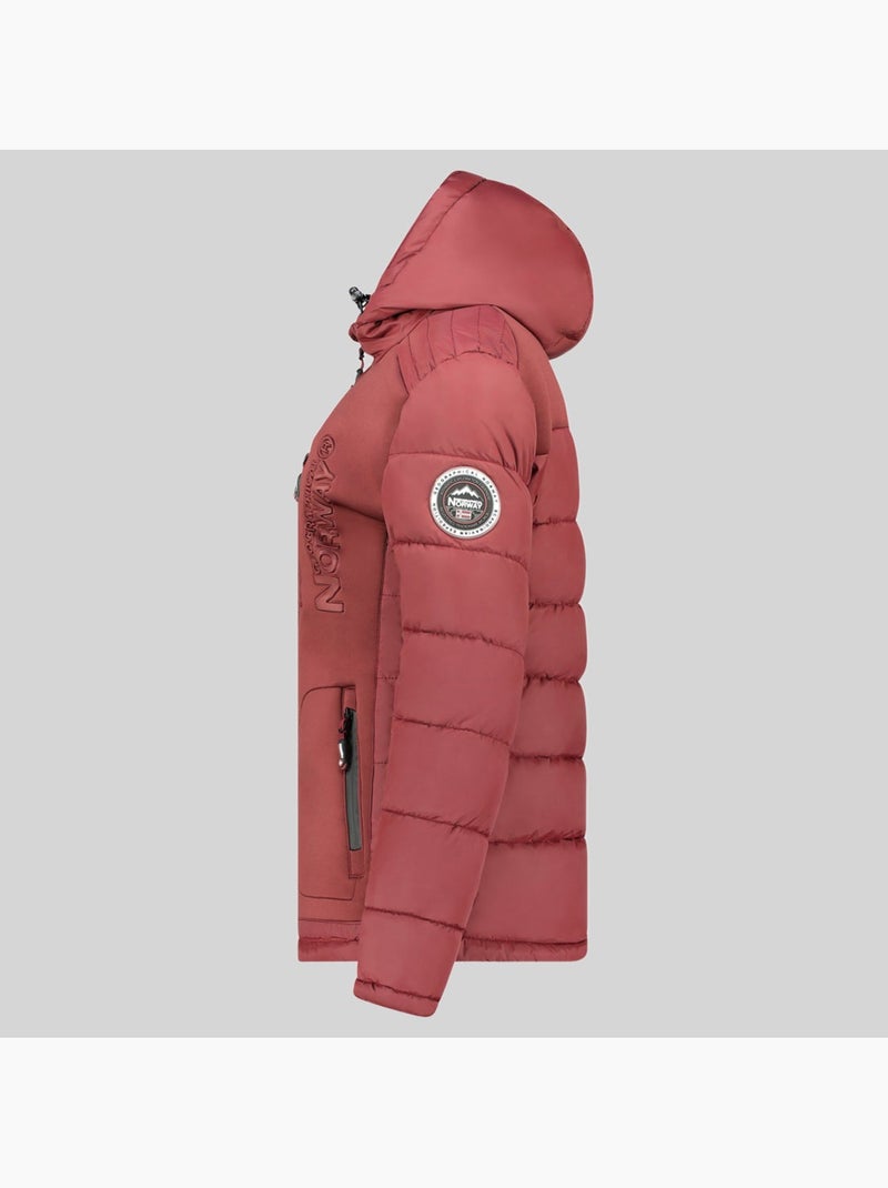Doudoune à capuche beachwood – geographical norway Rouge - Kiabi