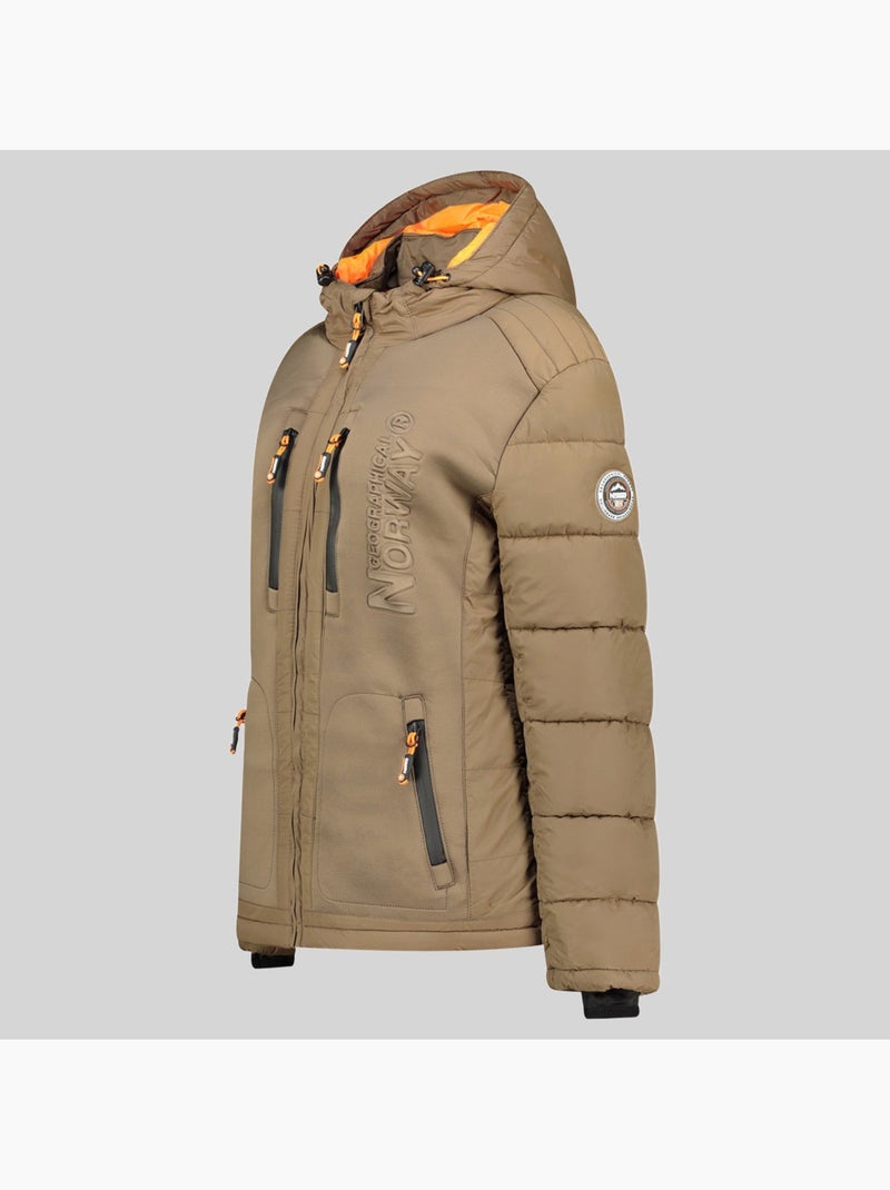Doudoune à capuche beachwood – geographical norway Taupe - Kiabi