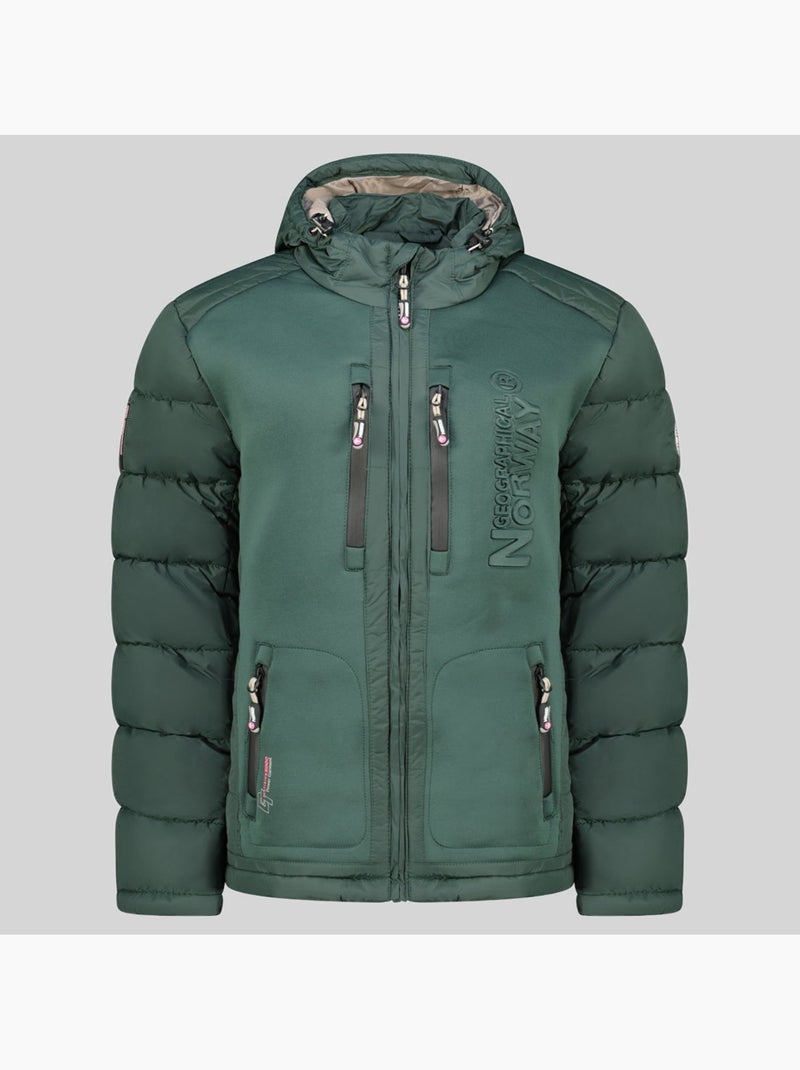 Doudoune à capuche beachwood – geographical norway Vert foncé - Kiabi
