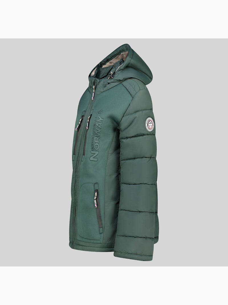 Doudoune à capuche beachwood – geographical norway Vert foncé - Kiabi