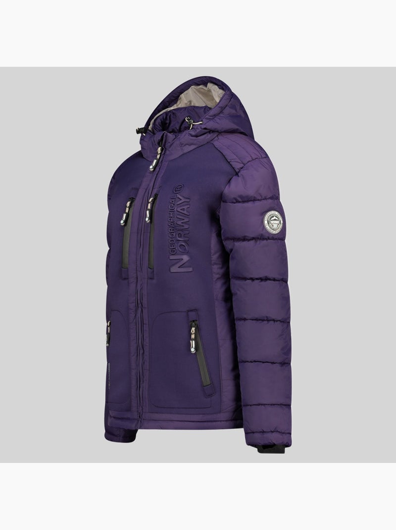 Doudoune à capuche beachwood – geographical norway Violet - Kiabi