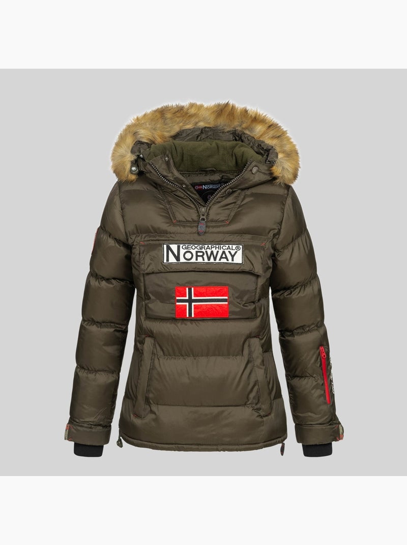 Doudoune à capuche belancolie – geographical norway Kaki - Kiabi