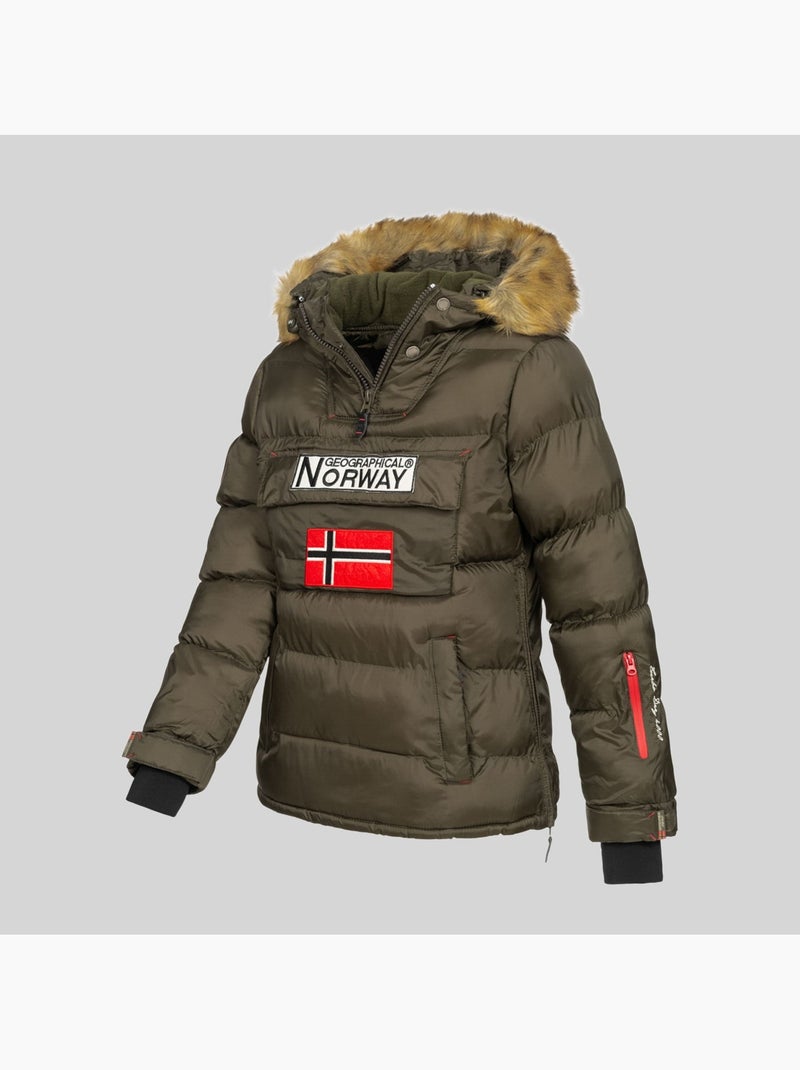 Doudoune à capuche belancolie – geographical norway Kaki - Kiabi