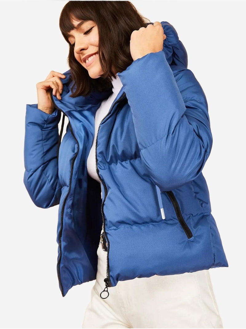 Doudoune à capuche bianco lucci Bleu cobalt - Kiabi