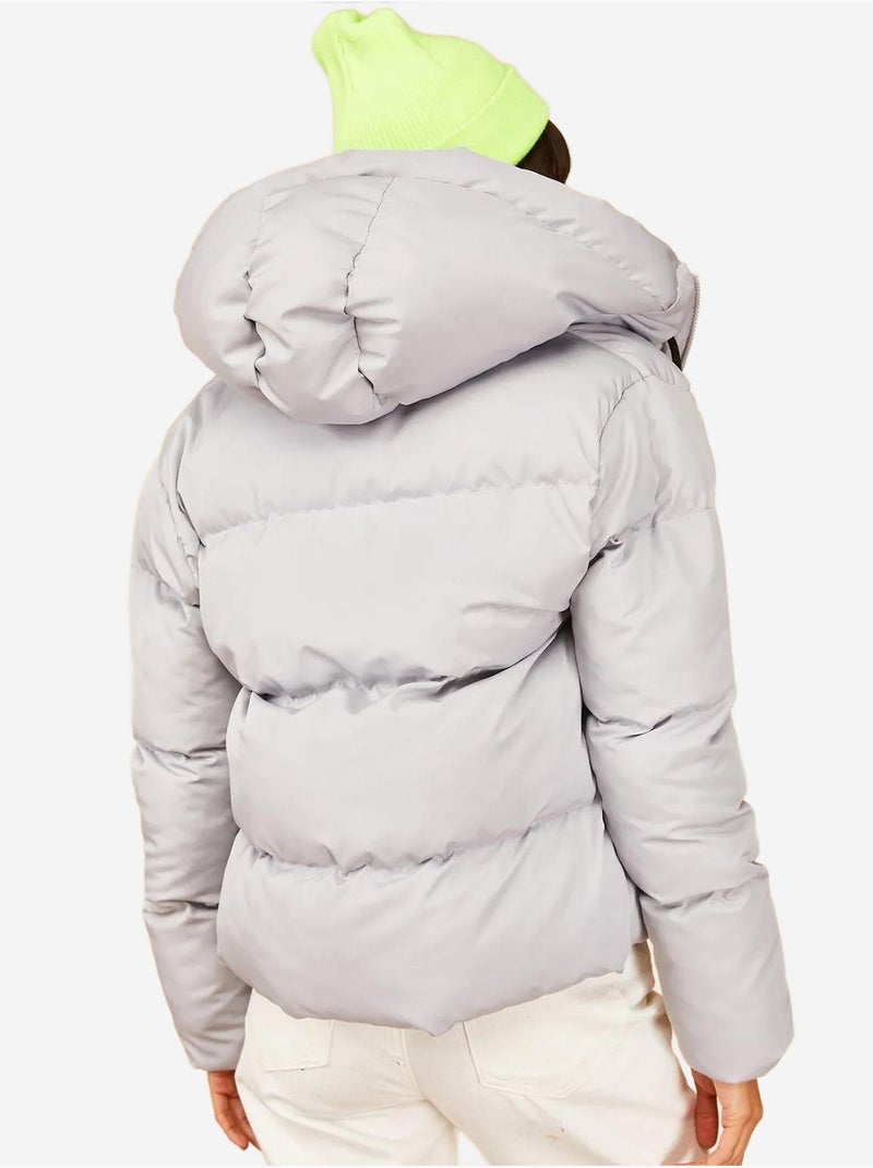 Doudoune à capuche bianco lucci Gris clair - Kiabi