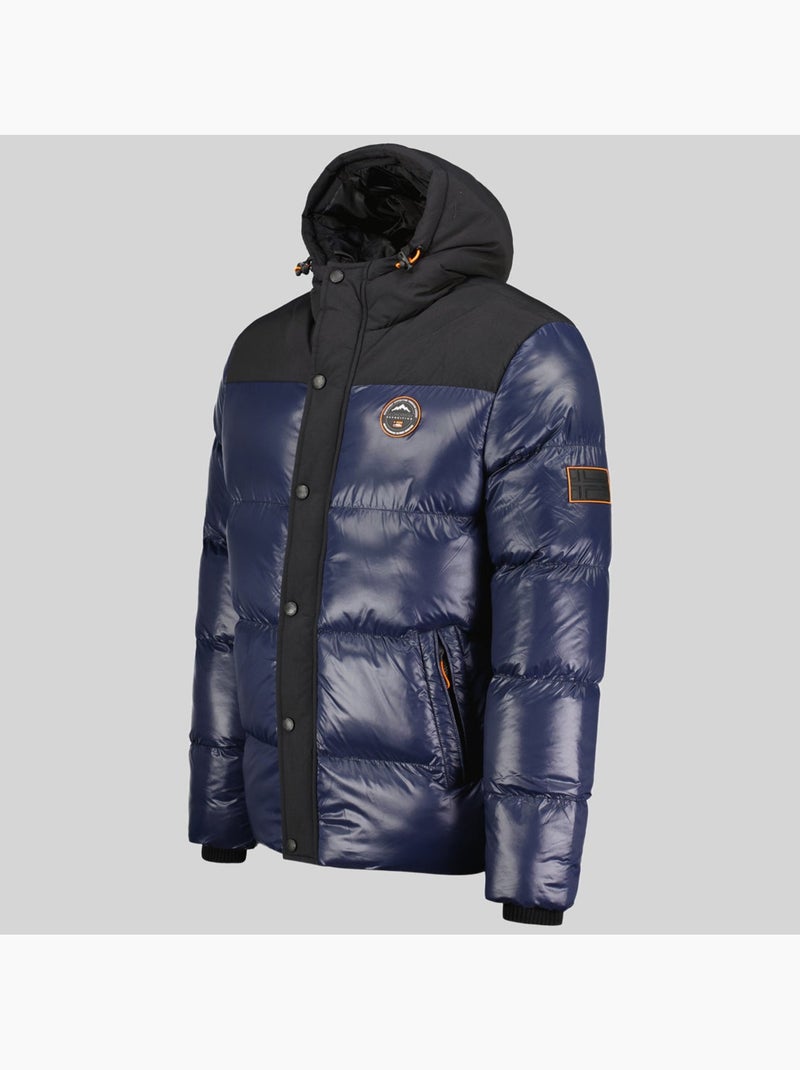Doudoune à capuche binael – geographical norway Bleu marine - Kiabi