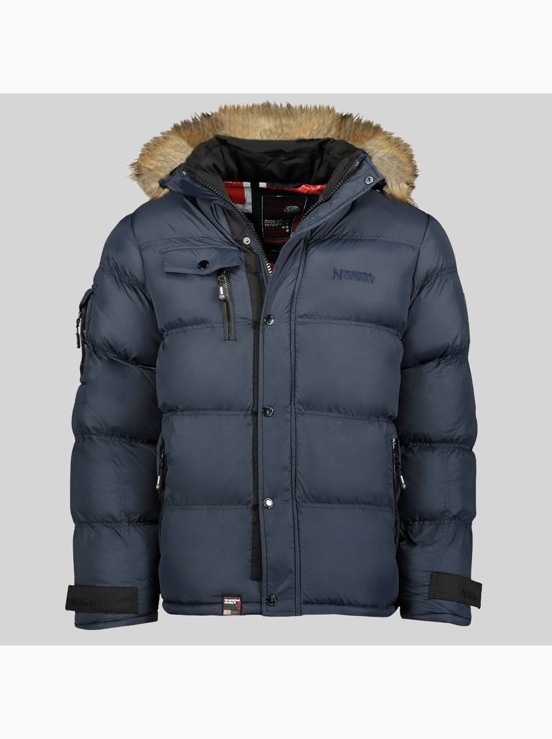Doudoune à capuche bonap – geographical norway Bleu marine - Kiabi