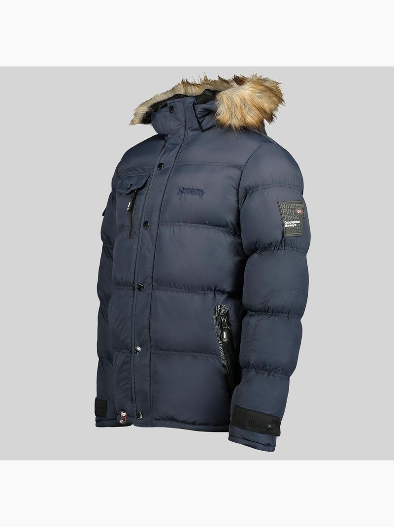 Doudoune à capuche bonap – geographical norway Bleu marine - Kiabi