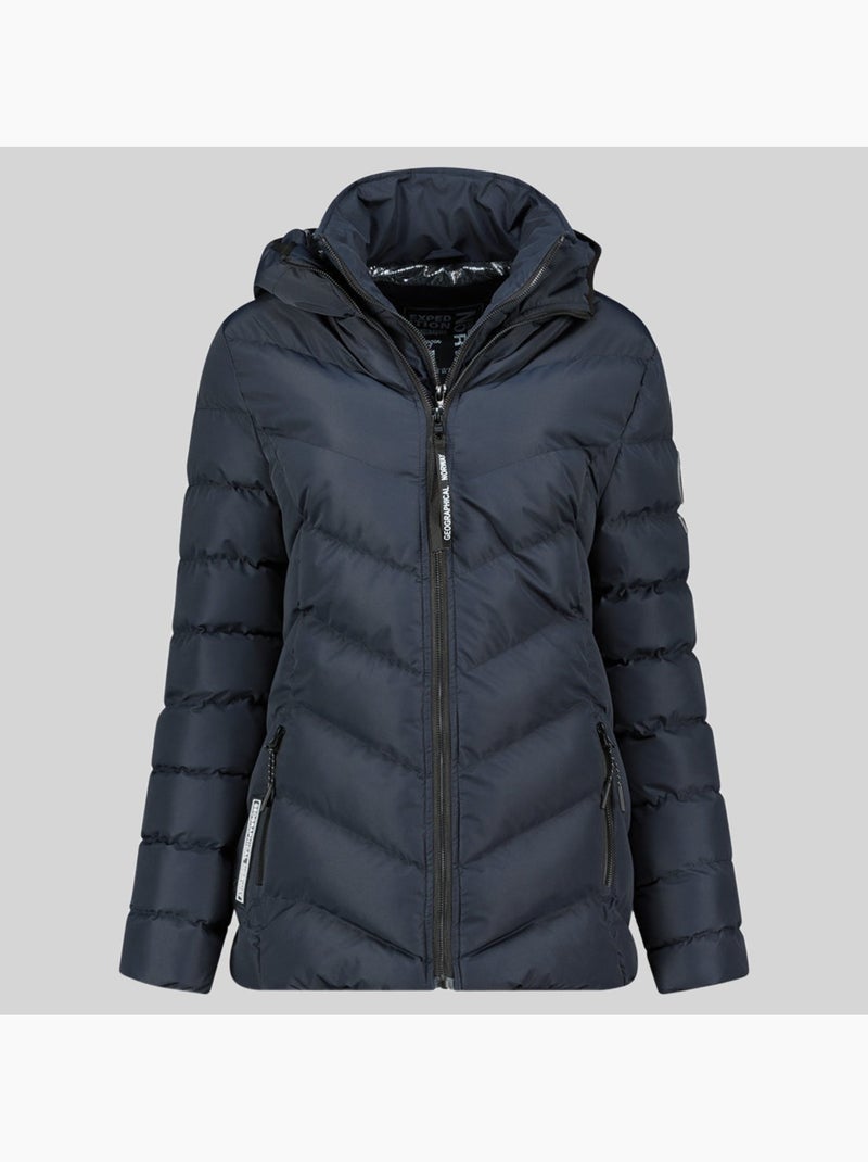 Doudoune à capuche brace – geographical norway Bleu marine - Kiabi