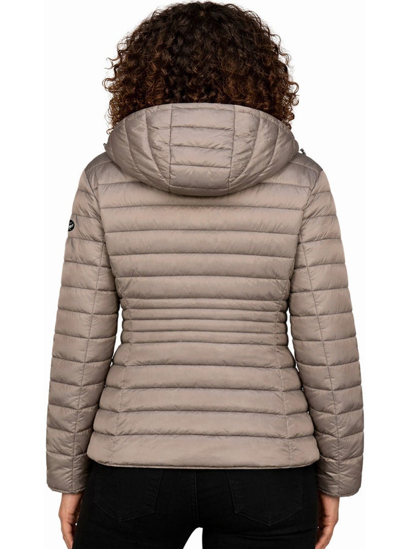 Doudoune à capuche breezioral – kaporal Taupe - Kiabi