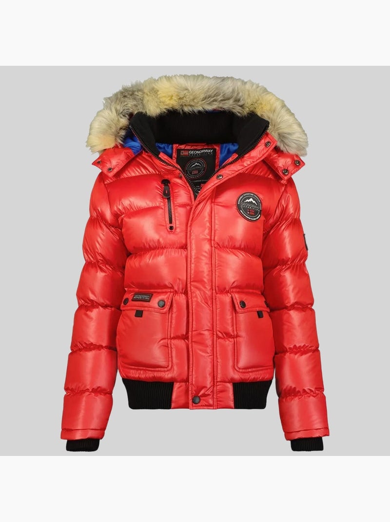 Doudoune à capuche bugs – geographical norway Rouge - Kiabi