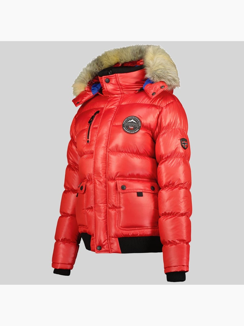 Doudoune à capuche bugs – geographical norway Rouge - Kiabi