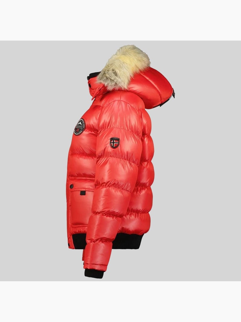 Doudoune à capuche bugs – geographical norway Rouge - Kiabi
