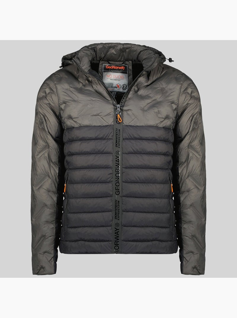 Doudoune à capuche burator – geographical norway Gris foncé - Kiabi