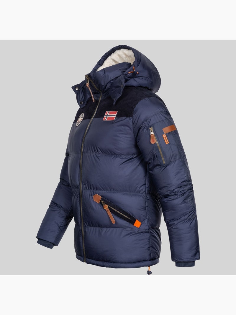 Doudoune à capuche celian – geographical norway Bleu marine - Kiabi