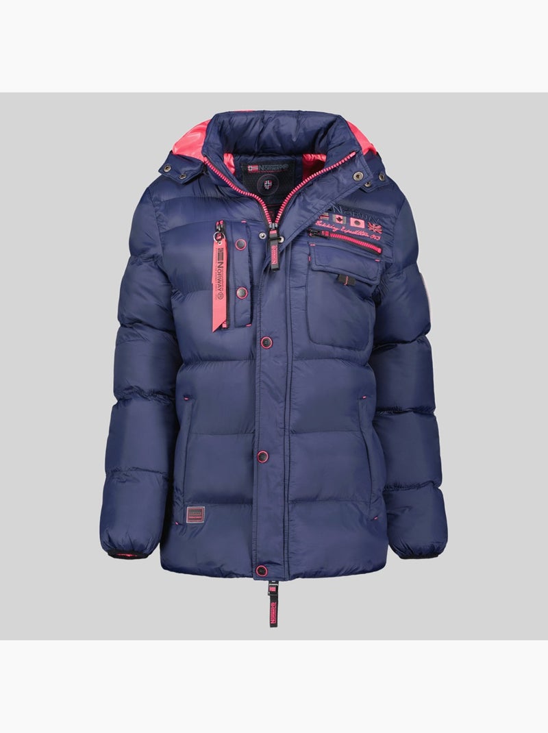 Doudoune à capuche citernier – geographical norway Bleu marine - Kiabi