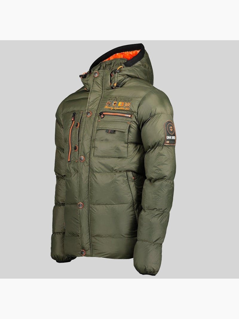 Doudoune à capuche citernier – geographical norway Kaki - Kiabi