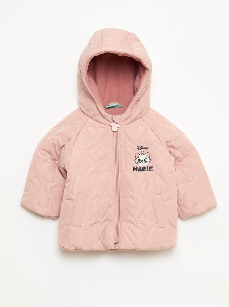 Doudoune à capuche doublée polaire 'Disney' 'Marie' Rose Bébé