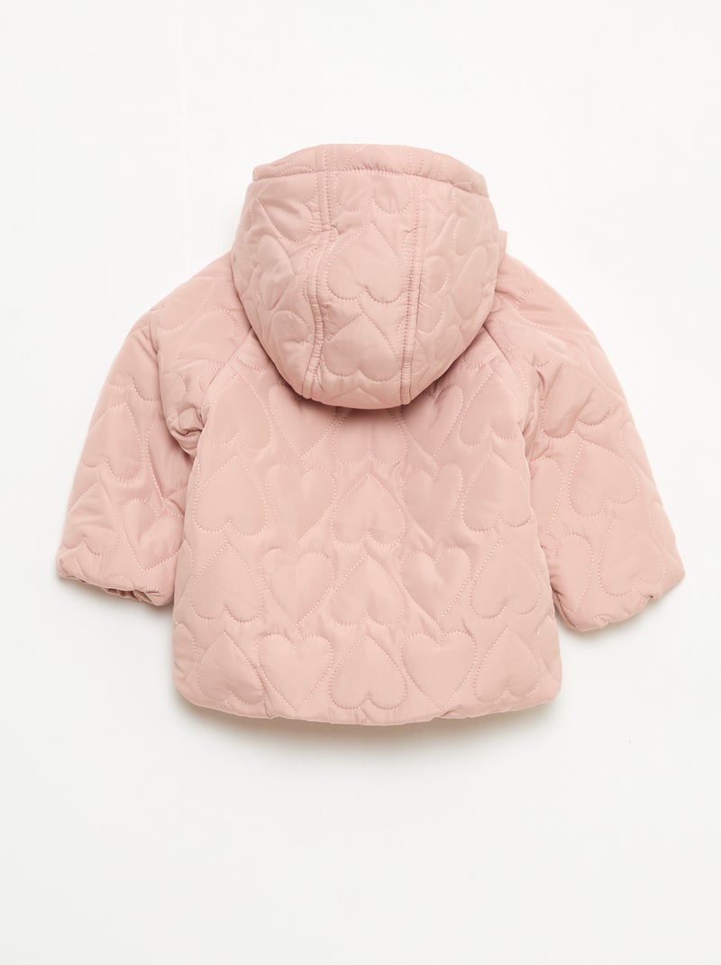 Doudoune à capuche doublée polaire 'Disney' 'Marie' Rose - Kiabi