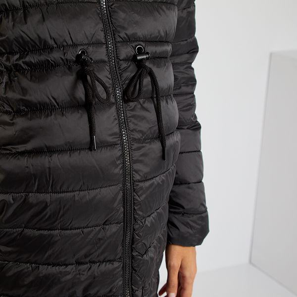 Doudoune A Capuche Grossesse Kangourou Null Noir Kiabi 45 00