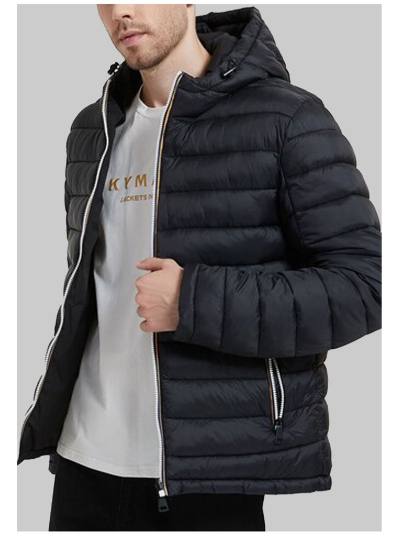 doudoune a capuche Kebello Noir Noir - Kiabi