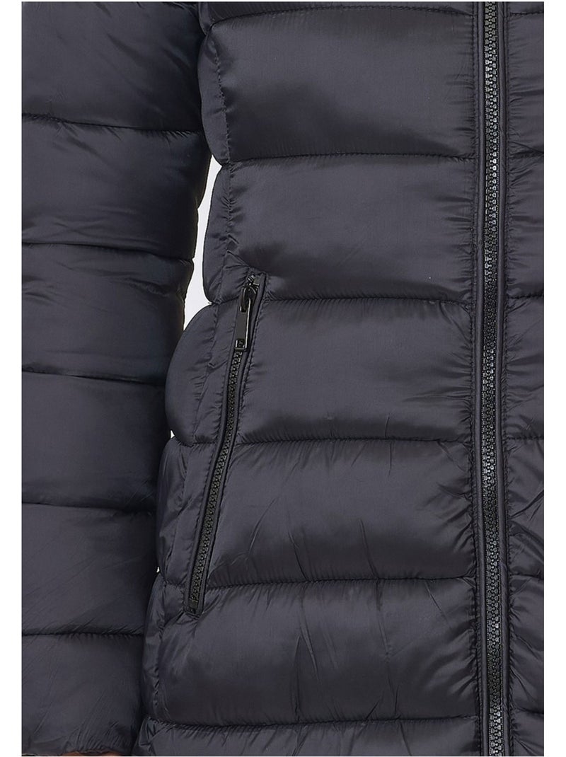 Doudoune à capuche Kebello Noir Noir - Kiabi