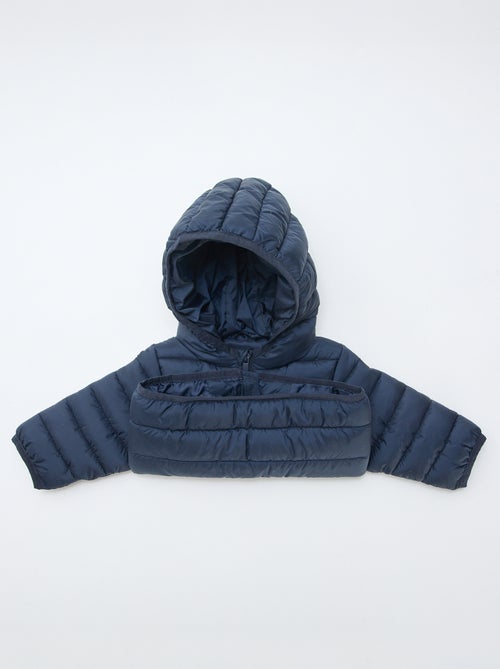 Doudoune à capuche matelassée - Kiabi