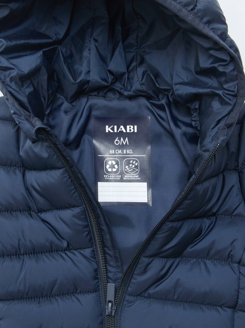 Doudoune à capuche matelassée - Kiabi