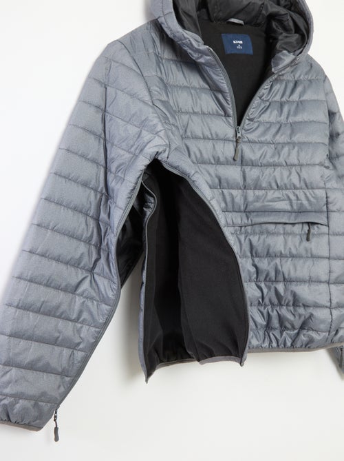 Doudoune à capuche matelassée - Kiabi