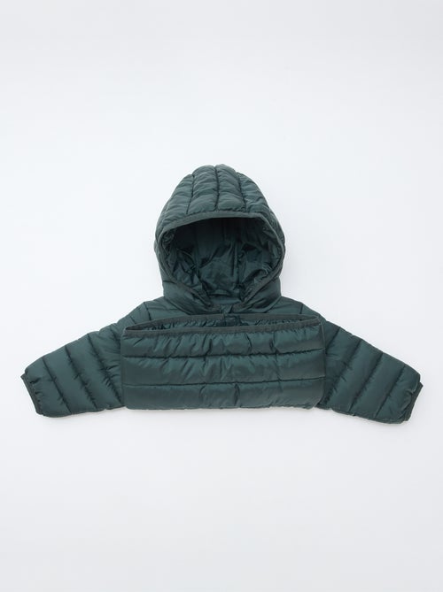 Doudoune à capuche matelassée - Kiabi