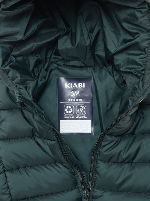 Doudoune à capuche matelassée - Kiabi