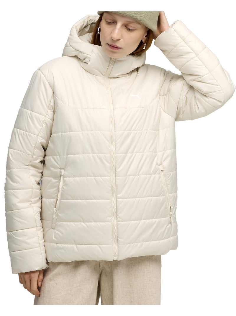 Doudoune à capuche puma padded jacket Beige - Kiabi