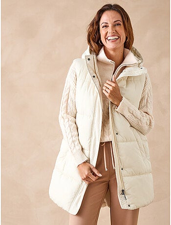 Doudoune à capuche sans manches