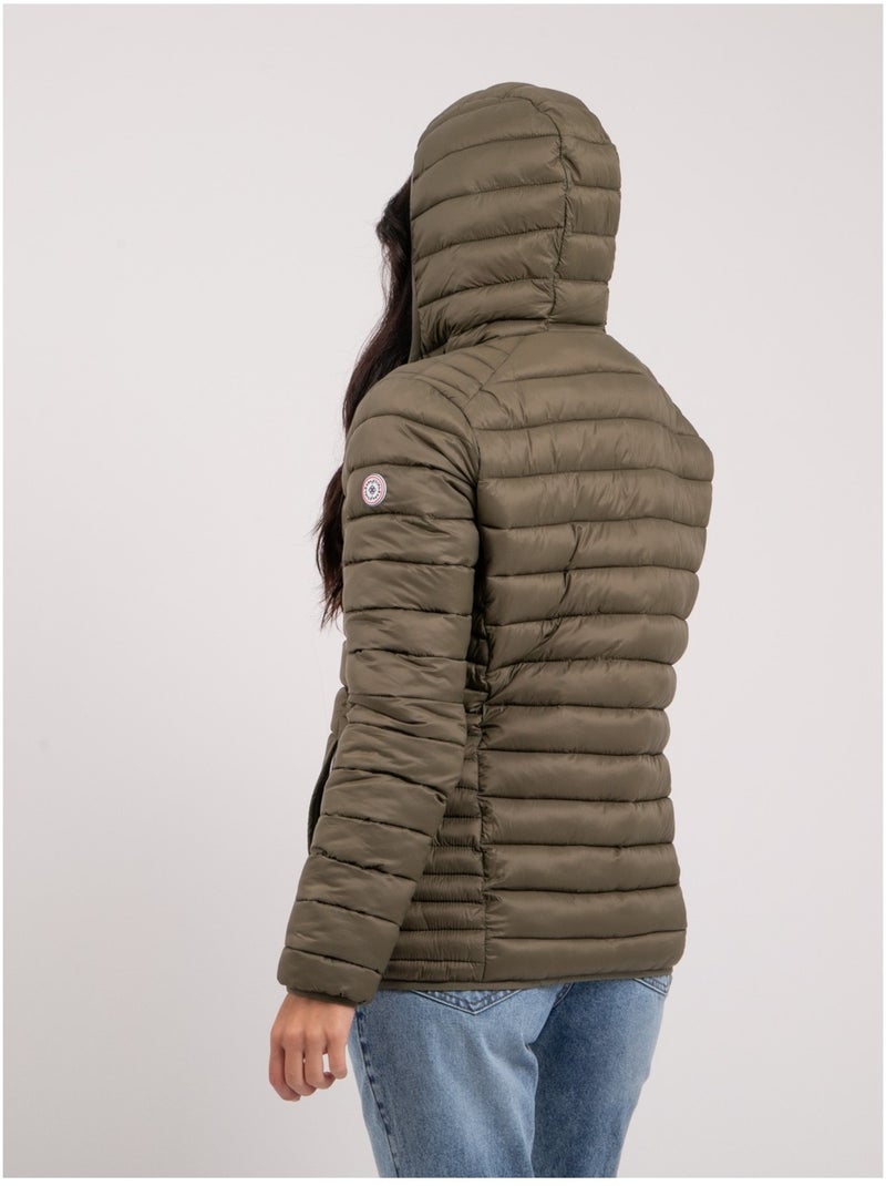 Doudoune a capuche URSEL Kaki - Kiabi