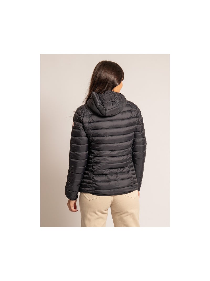 Doudoune a capuche URSEL Noir - Kiabi