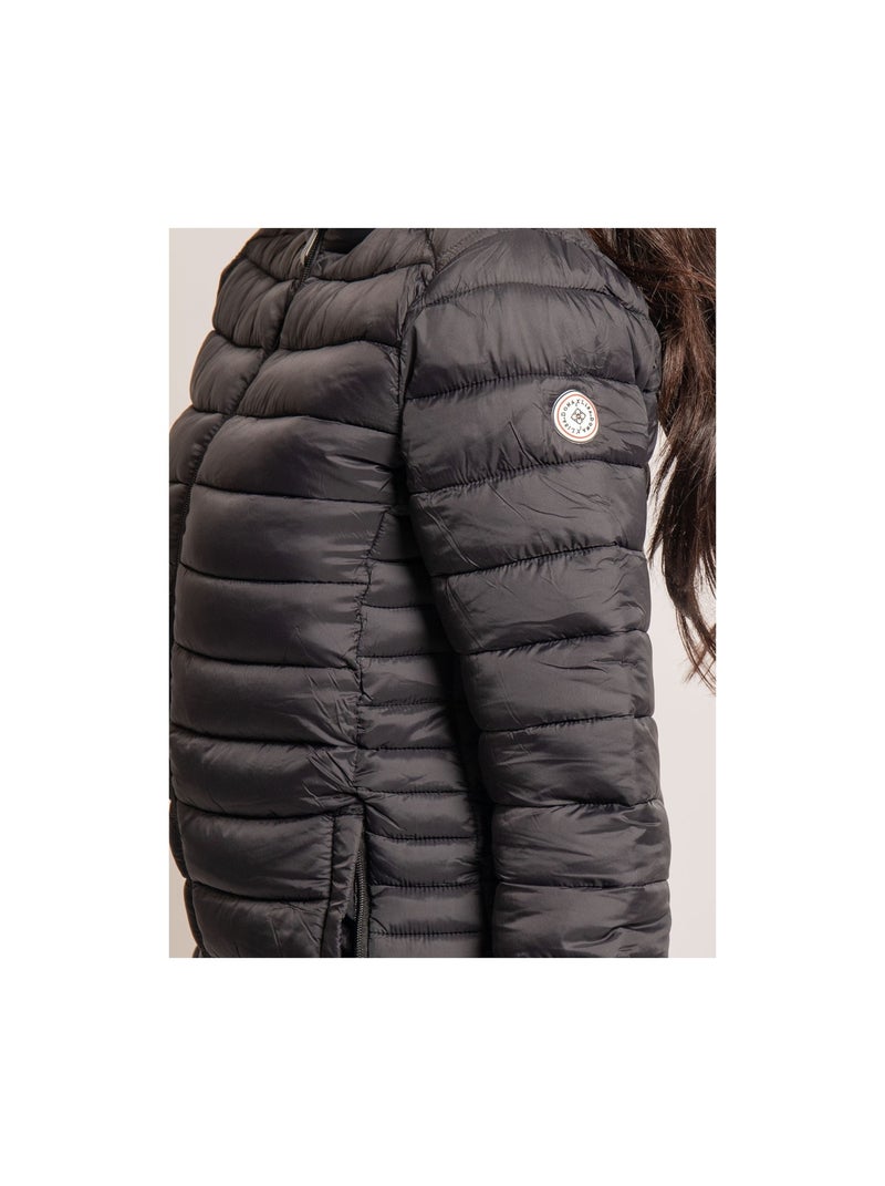 Doudoune a capuche URSEL Noir - Kiabi