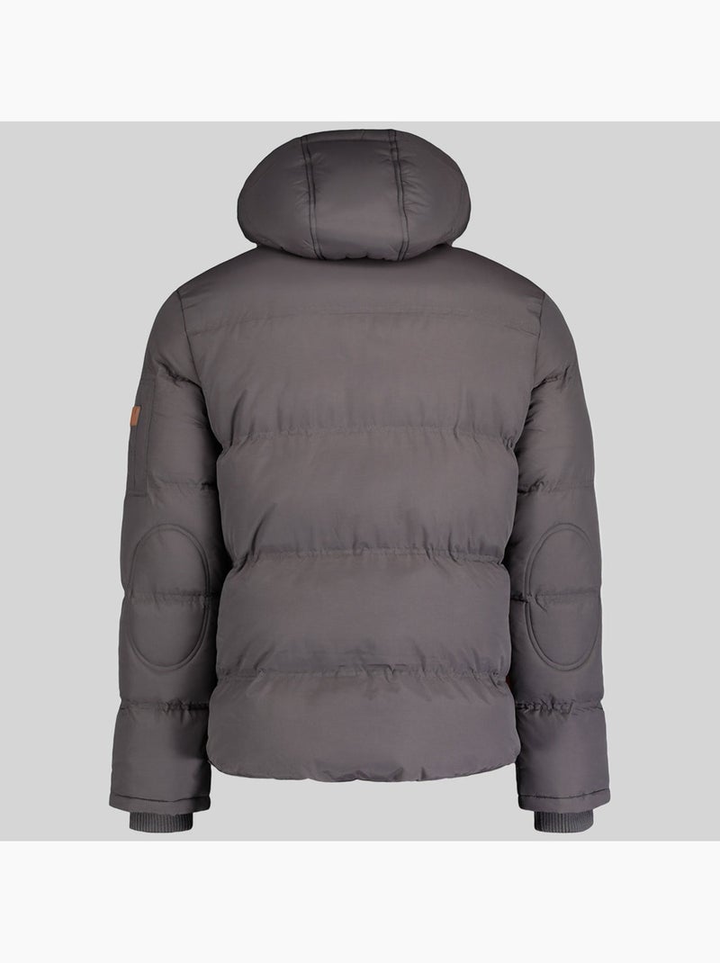 Doudoune à capuche verveine – geographical norway Gris foncé - Kiabi