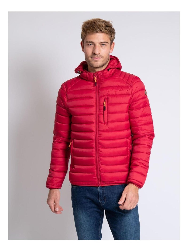 Doudoune à capuche ZEGEL Rouge - Kiabi