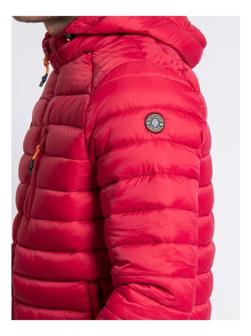 Doudoune à capuche ZEGEL Rouge - Kiabi