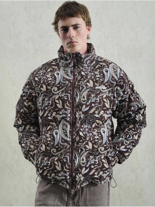 Doudoune à motifs giesto avec col zippé - Kiabi
