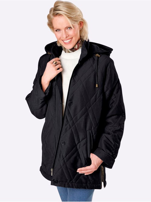 Doudoune avec capuche amovible et col montant à poches - taille standard - moda vilona - Kiabi Doudoune avec capuche amovible et col montant à poches - taille standard - moda vilona - Kiabi