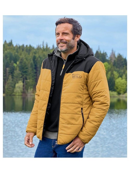 Doudoune avec Capuche Bicolore  - ATLAS FOR MEN - Kiabi