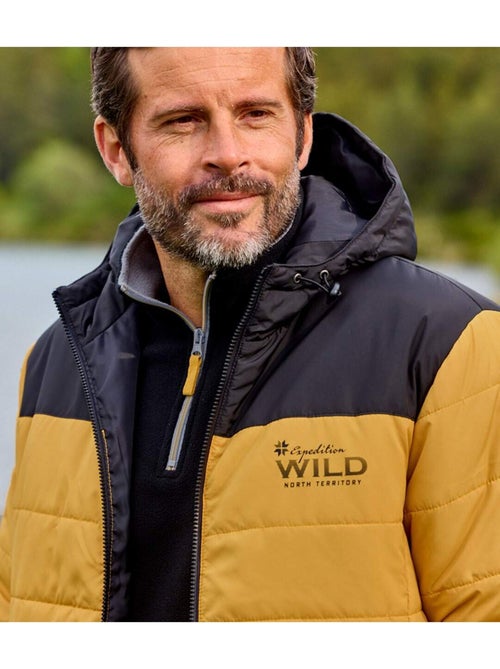 Doudoune avec Capuche Bicolore  - ATLAS FOR MEN - Kiabi