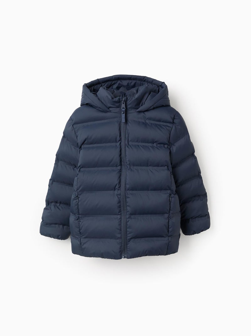 Doudoune avec Capuche Bleu foncé - Kiabi