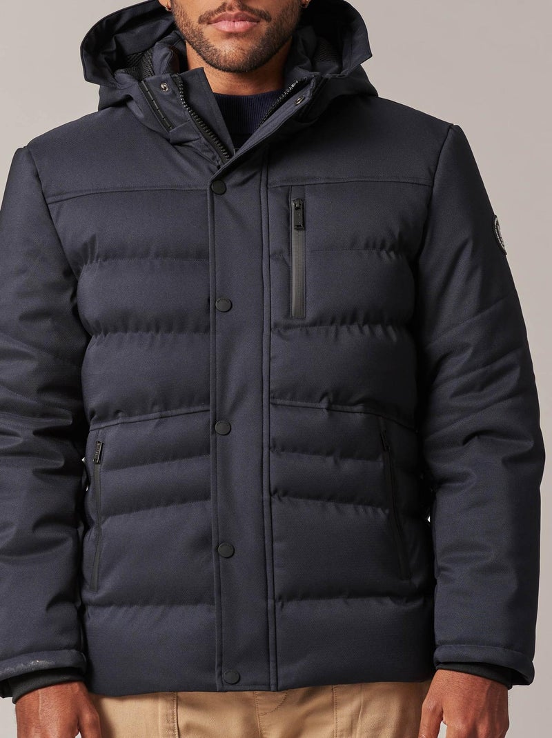 Doudoune  avec capuche 'Deeluxe' Bleu marine - Kiabi