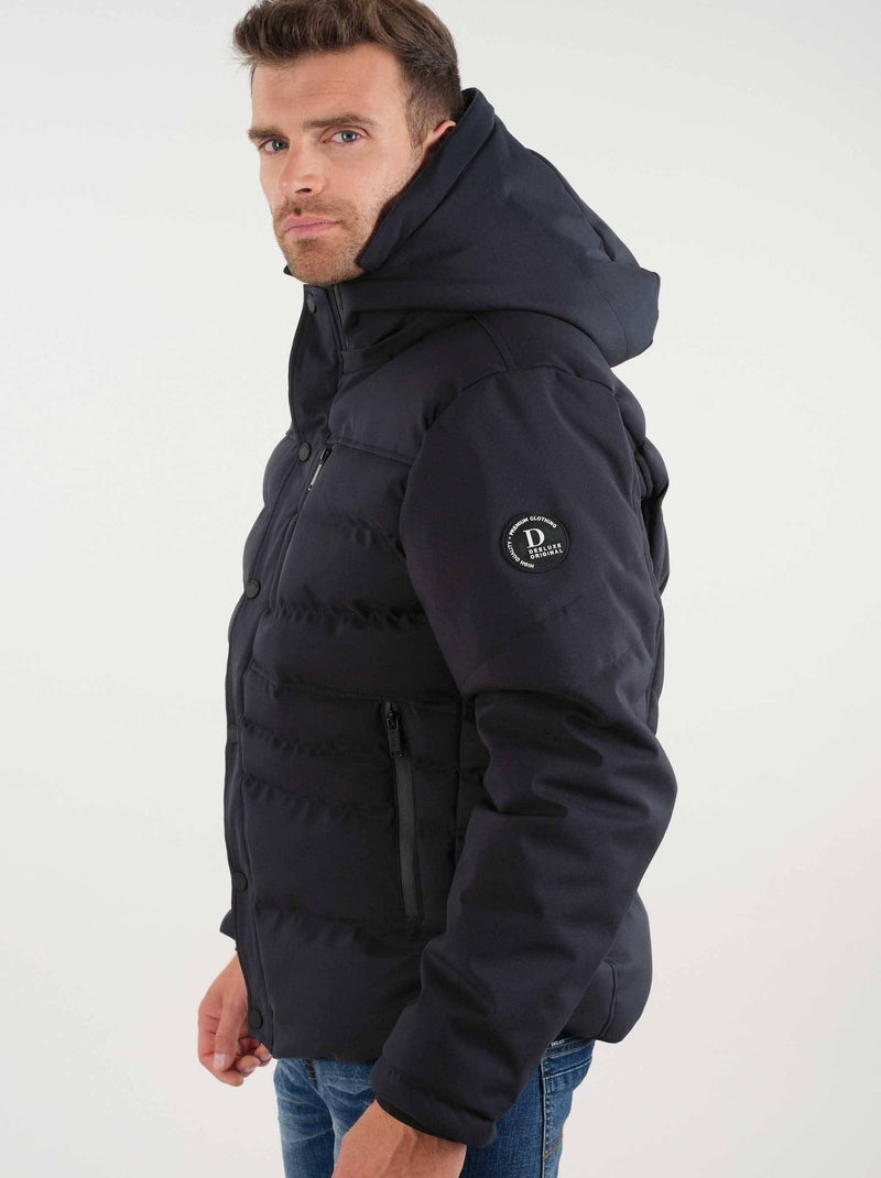 Doudoune  avec capuche 'Deeluxe' Bleu marine - Kiabi