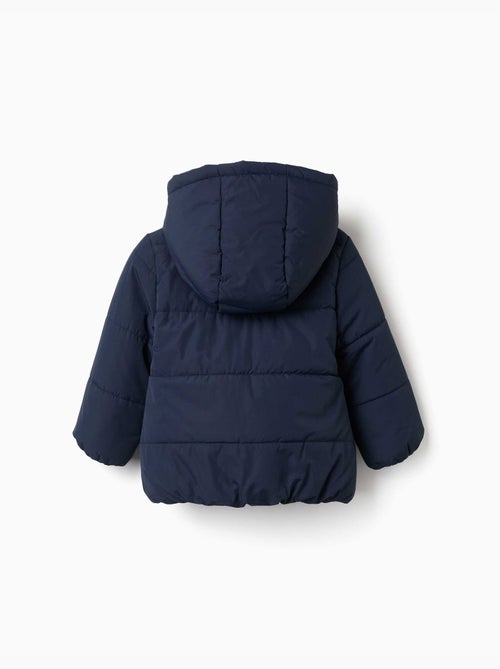 Doudoune avec capuche et doublure en polaire - Kiabi