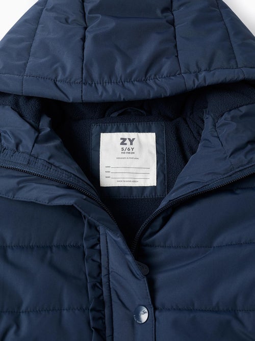 Doudoune avec Capuche et Doublure Polaire - Kiabi