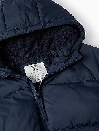 Doudoune avec Capuche et Doublure Polaire